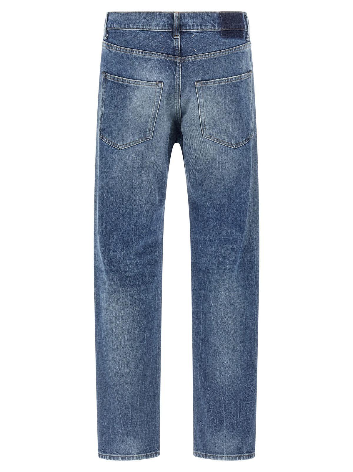 Maison Margiela Blue Cotton Straight-Leg Jeans