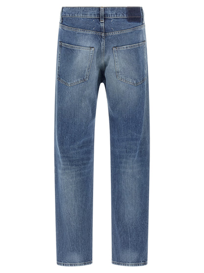 Maison Margiela Blue Cotton Straight-Leg Jeans