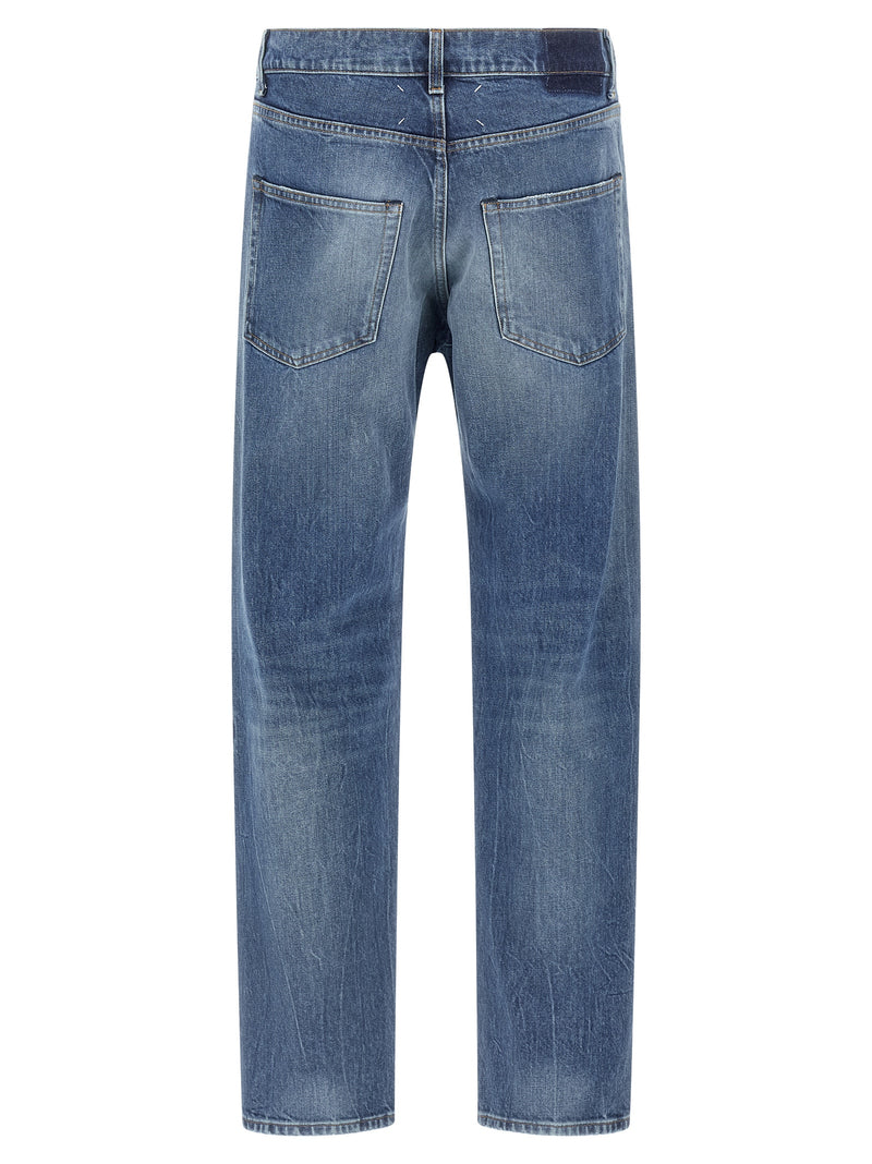 Maison Margiela Blue Cotton Straight-Leg Jeans