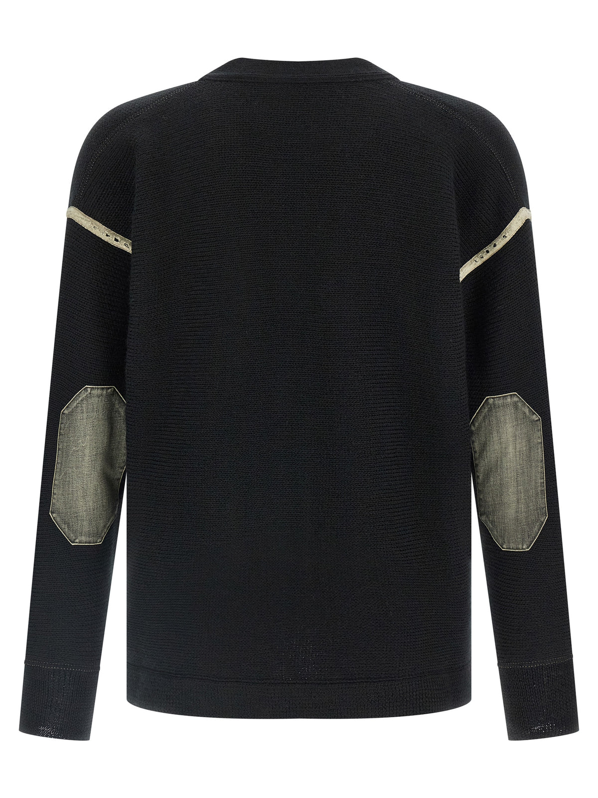 Cardigan noir en laine vierge Maison Margiela