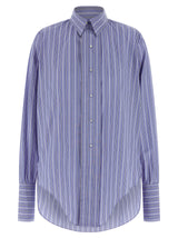 Maison Margiela Blue Cotton Blouse - Chic & Unique Design
