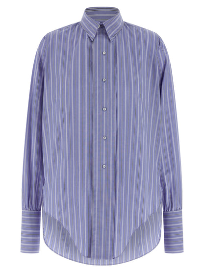 Maison Margiela Blue Cotton Blouse