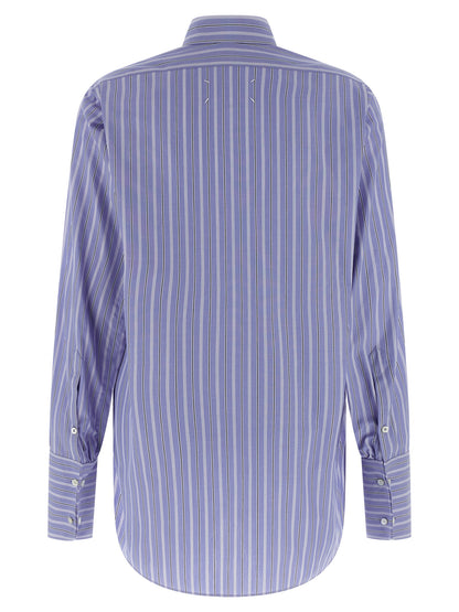Maison Margiela Blue Cotton Blouse