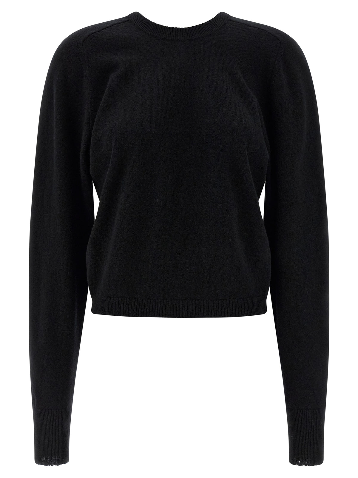 Cardigan noir en laine vierge Maison Margiela