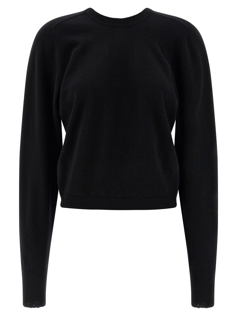 Cardigan noir en laine vierge Maison Margiela