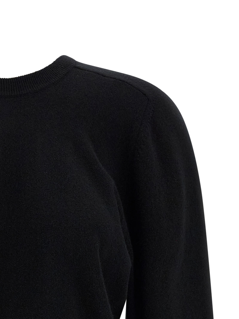 Cardigan noir en laine vierge Maison Margiela