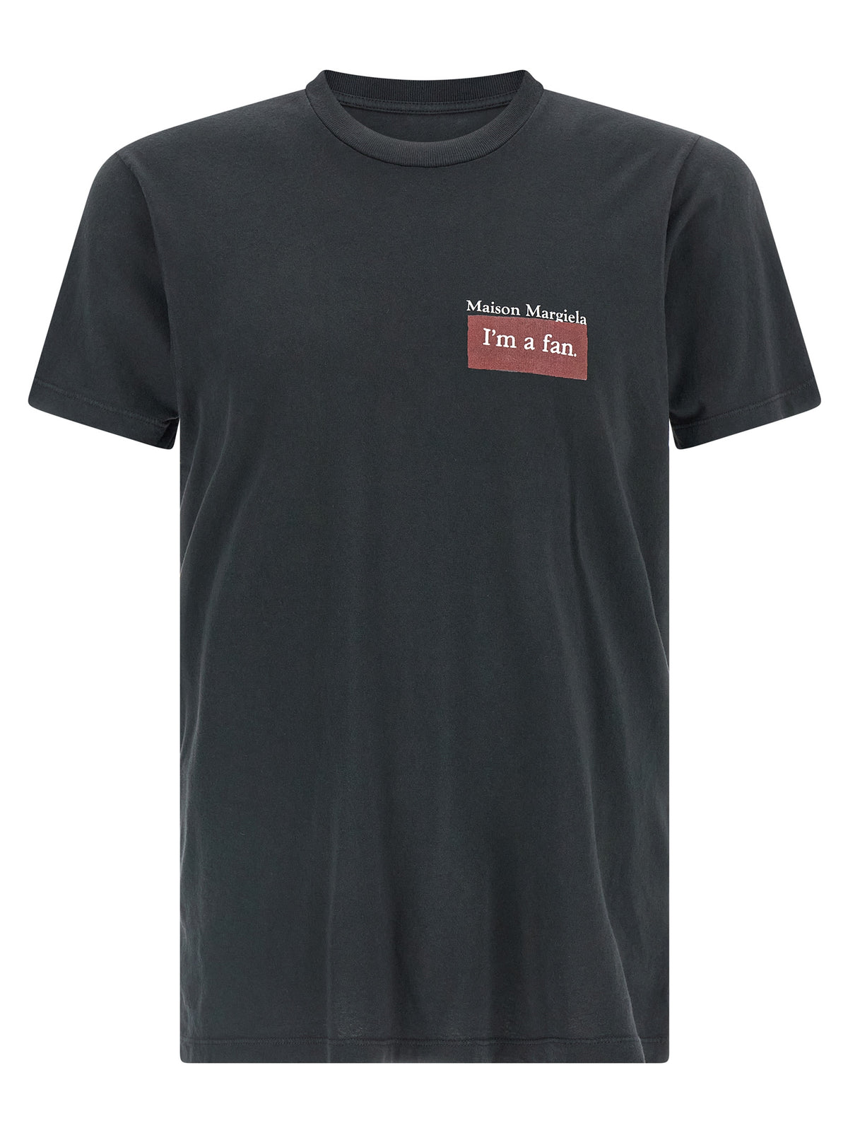 T-shirt en coton noir Maison Margiela