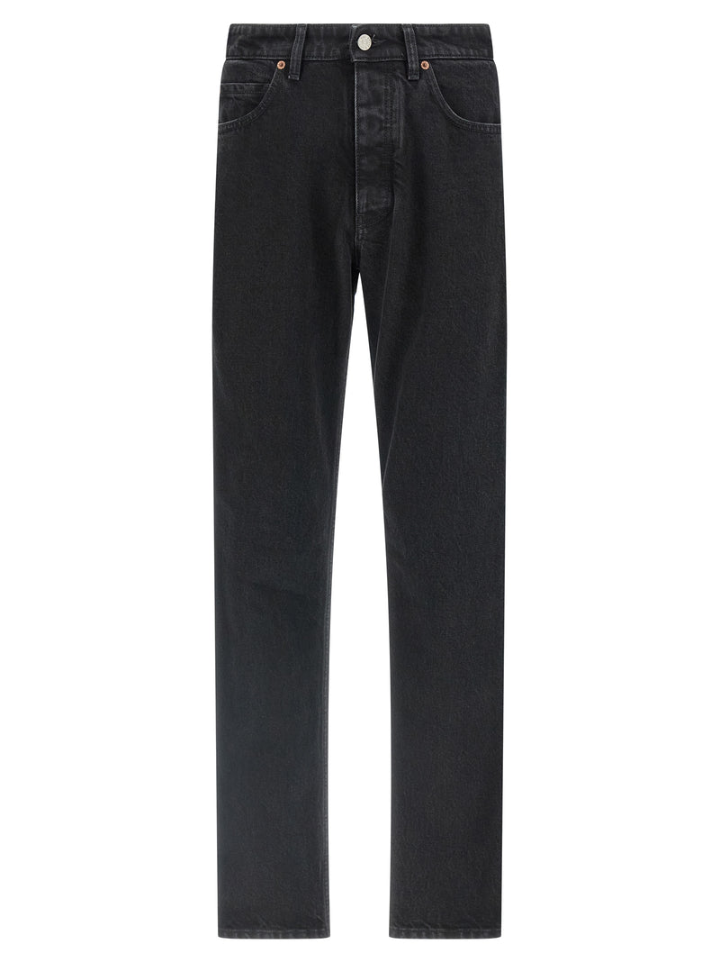 Jean fuselé en coton noir MM6 Maison Margiela