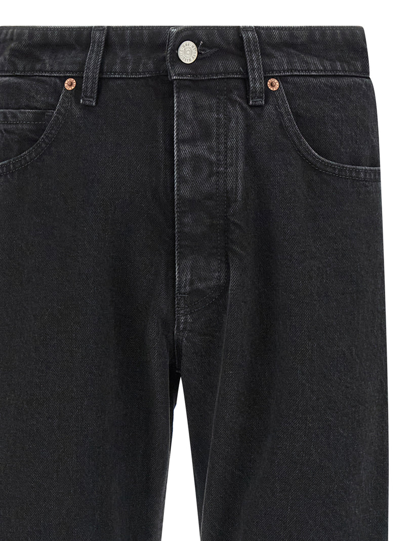 Jean fuselé en coton noir MM6 Maison Margiela
