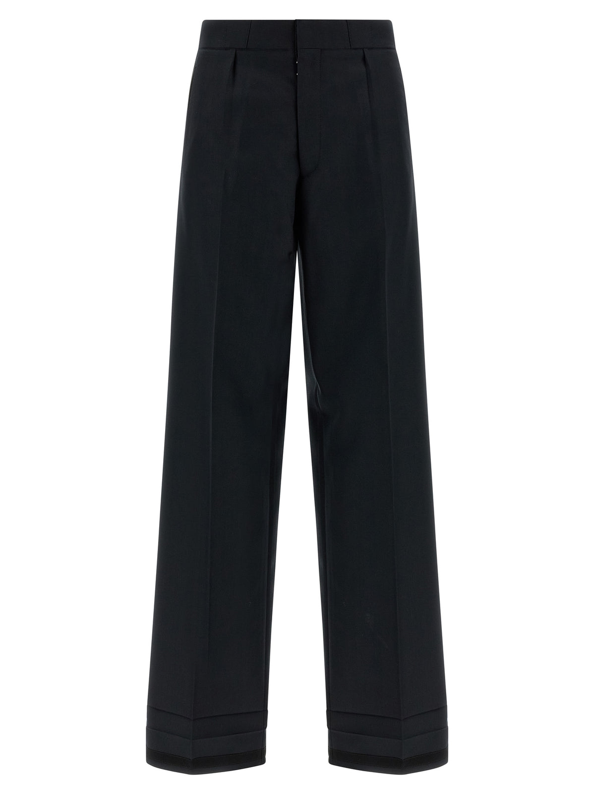 Maison Margiela Black Wool Dress Pants