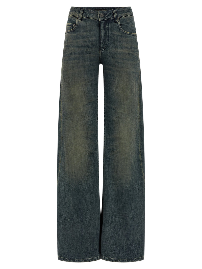 Jean évasé en coton bleu Balenciaga