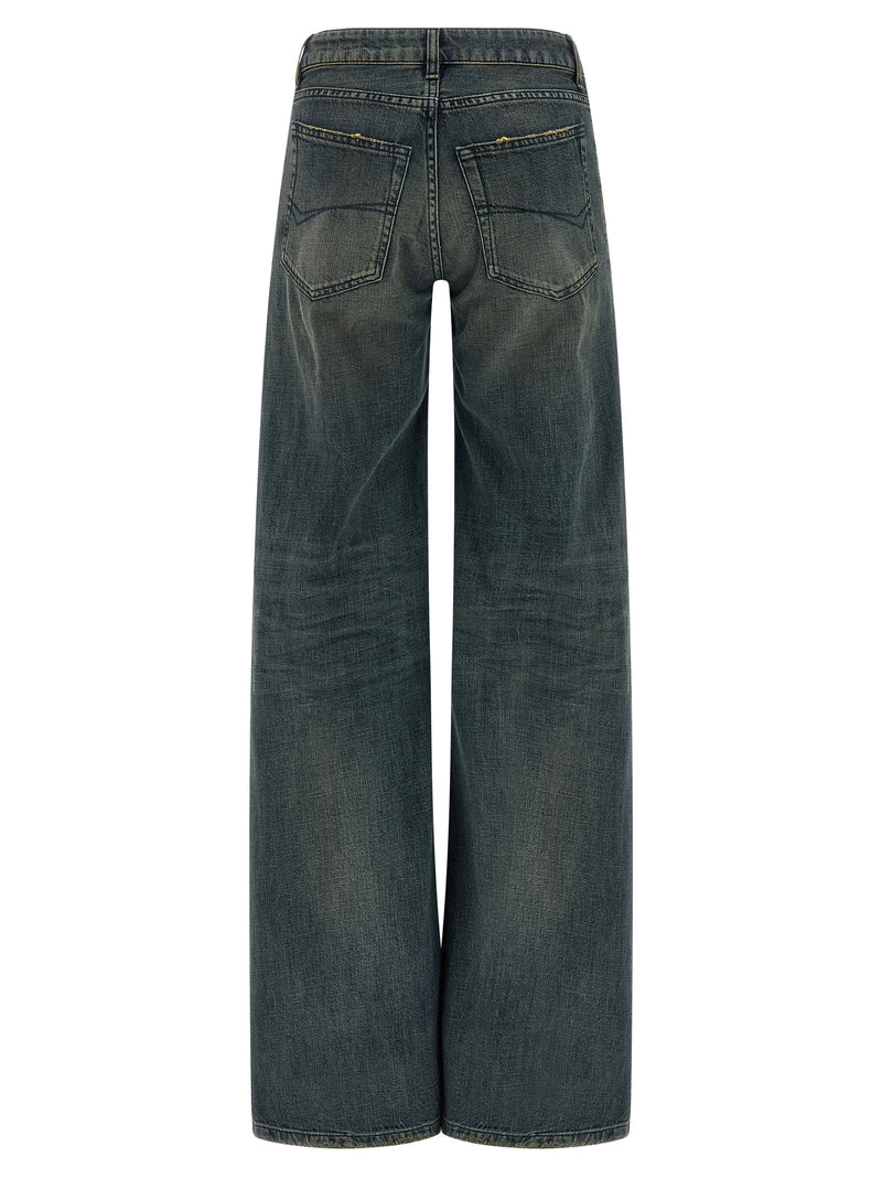 Jean évasé en coton bleu Balenciaga