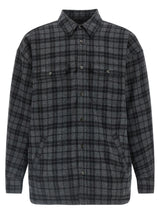 WILLY CHAVARRIA Gray Wool Full-Length Jacket