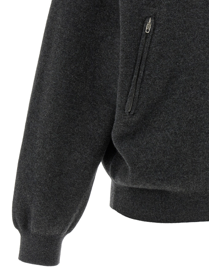Balenciaga Gray Wool Cardigan
