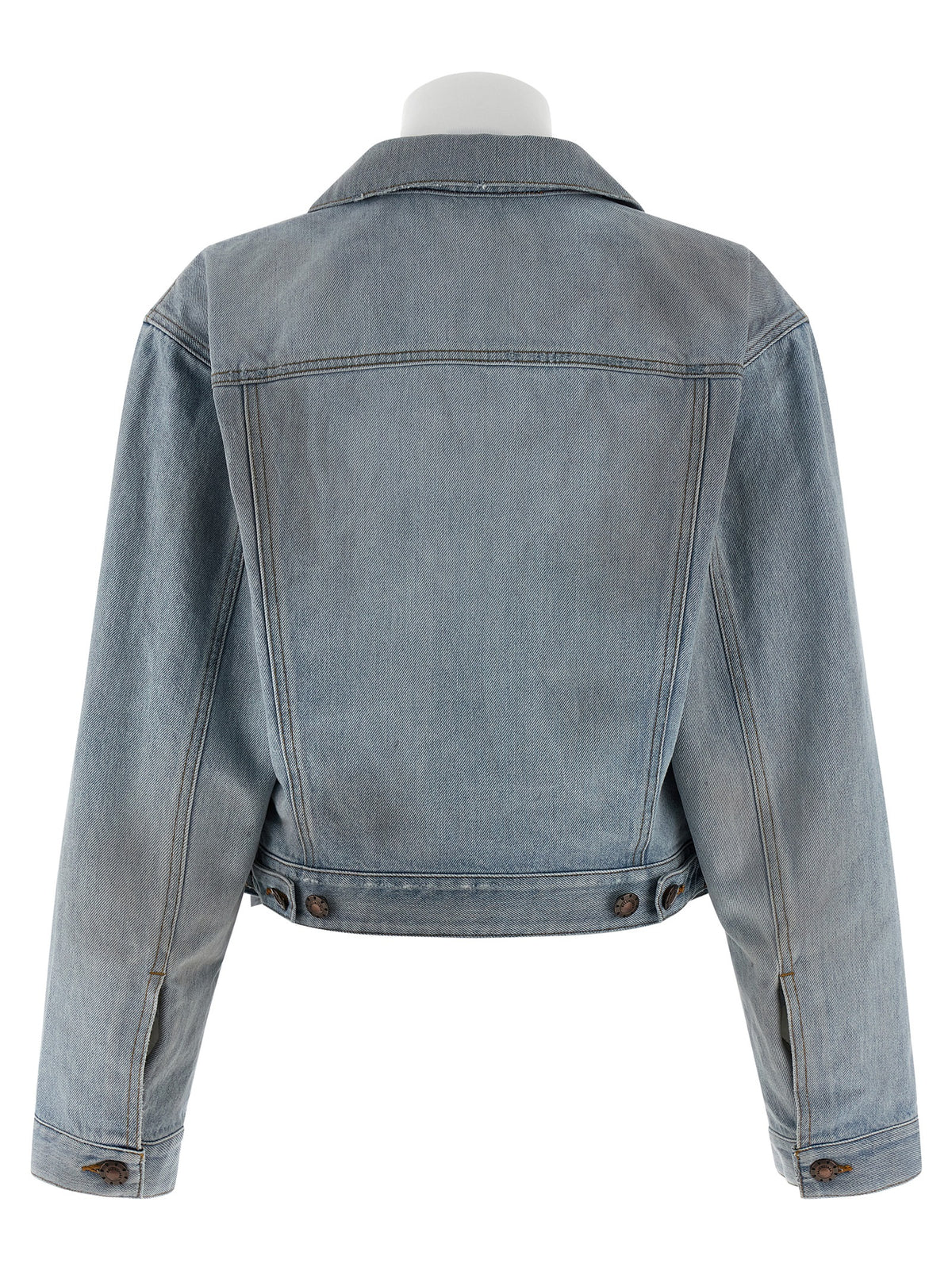 Veste en jean de coton bleu Balenciaga