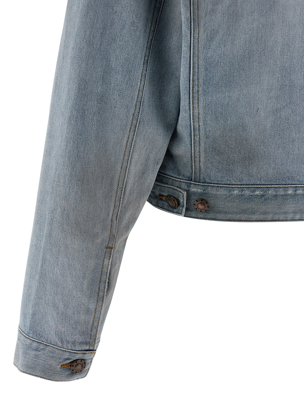 Veste en jean de coton bleu Balenciaga