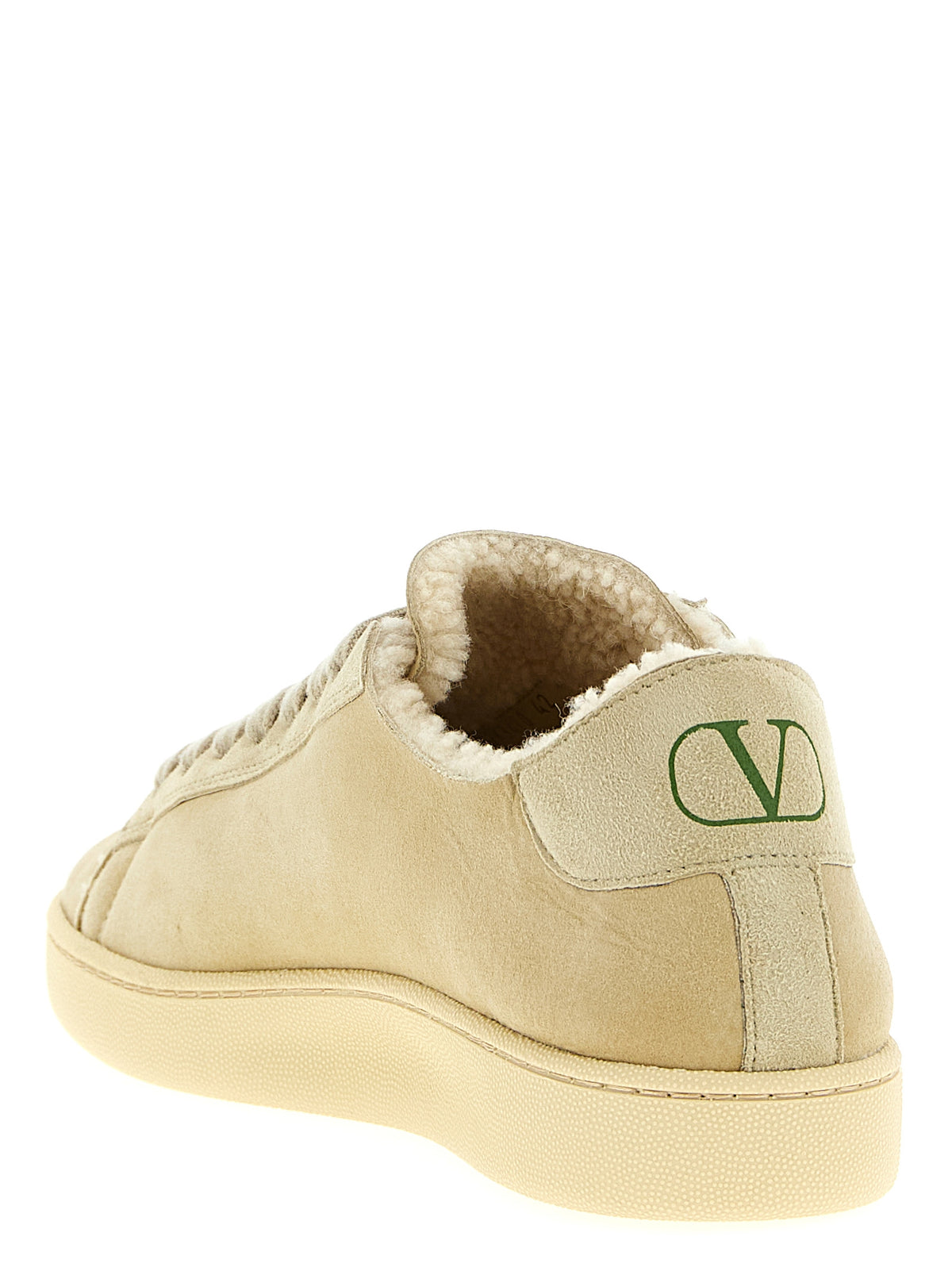Valentino Garavani Beige Goatskin Low Top Sneakers