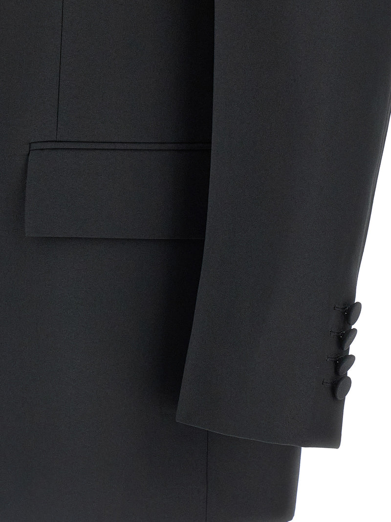 Gucci Black Polyester Double-Breasted Blazer for Men