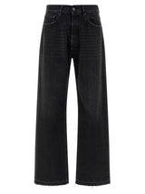Maison Margiela Black Cotton Straight-Leg Jeans