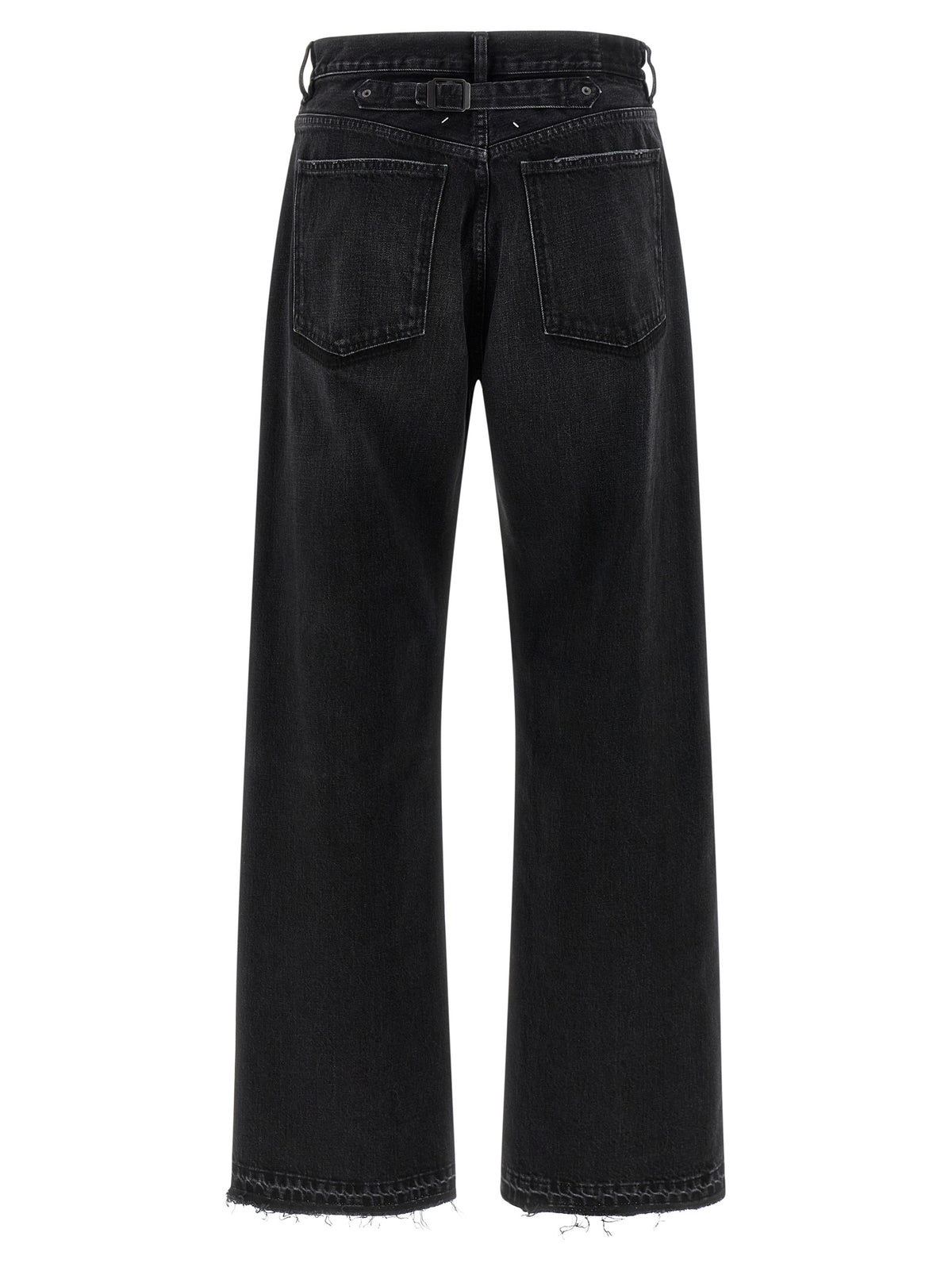 Maison Margiela Black Cotton Straight-Leg Jeans
