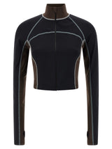 Fendi Black Polyamide Color Block Top