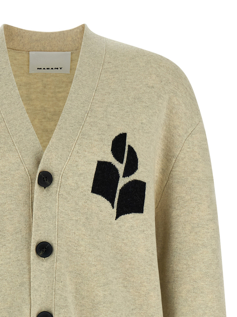 Cardigan en coton gris Isabel Marant Curtis