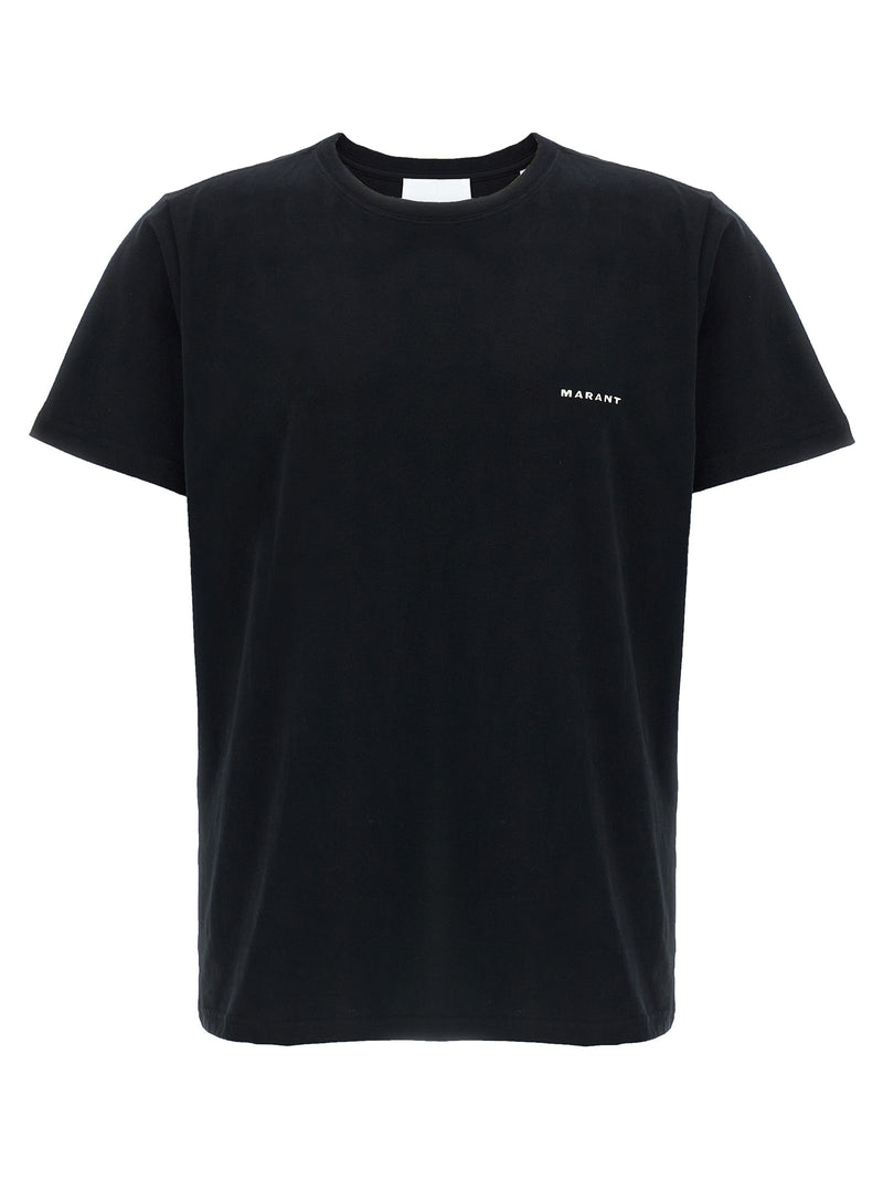 Isabel Marant Zafferh Black Cotton T-Shirt