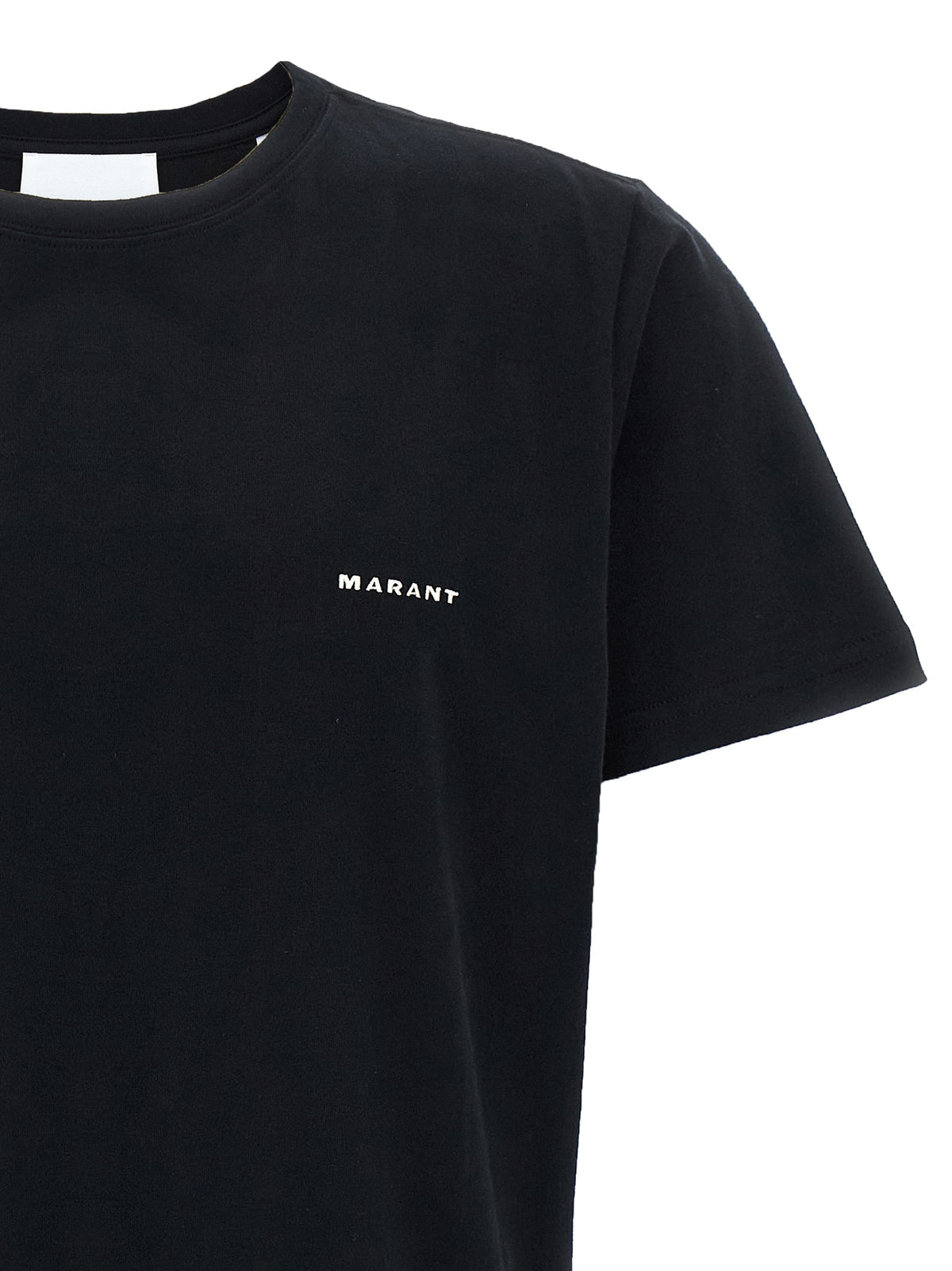 Isabel Marant Zafferh Black Cotton T-Shirt
