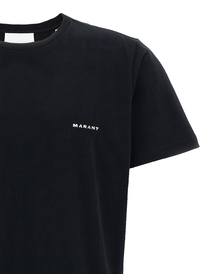 Isabel Marant Zafferh Black Cotton T-Shirt