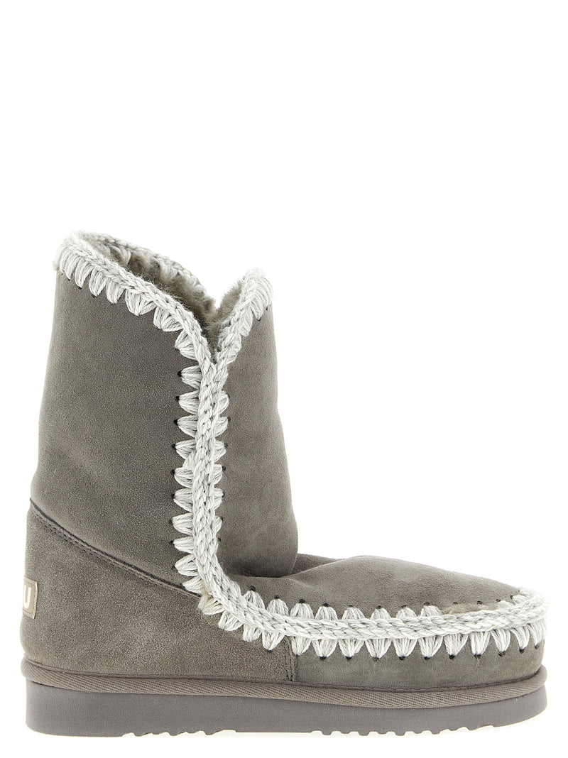 Mou Gray Lambskin Ankle Boots - Stylish Comfort for Every Occasion