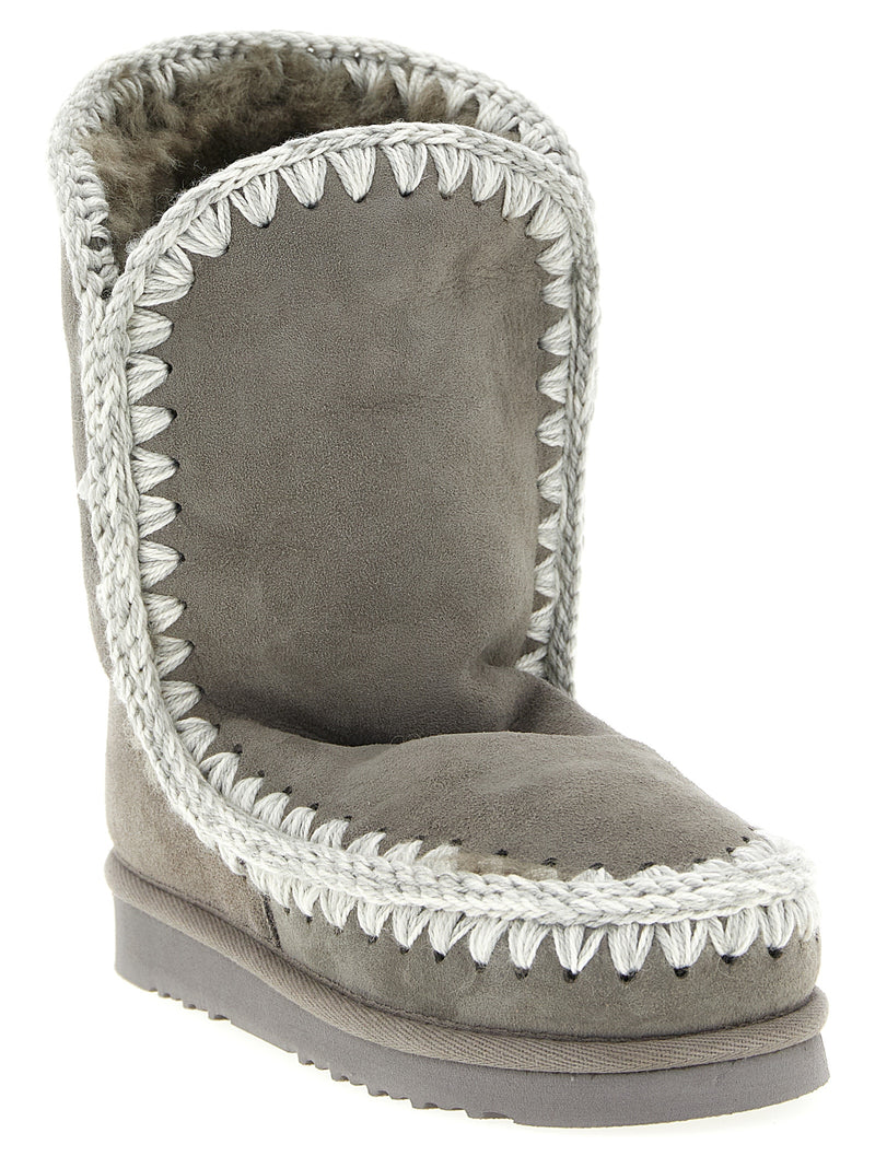 Mou Gray Lambskin Ankle Boots - Stylish Comfort for Every Occasion