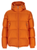 Moncler Orange Polyamide Full-Length Jacket