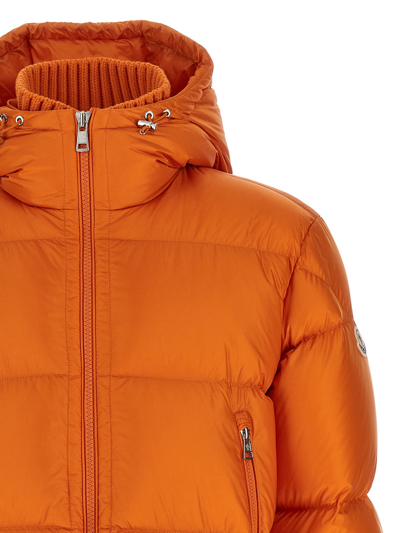 Moncler Rivau Orange Polyamide Full-Length Jacket