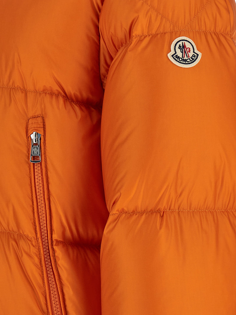 Moncler Rivau Orange Polyamide Full-Length Jacket