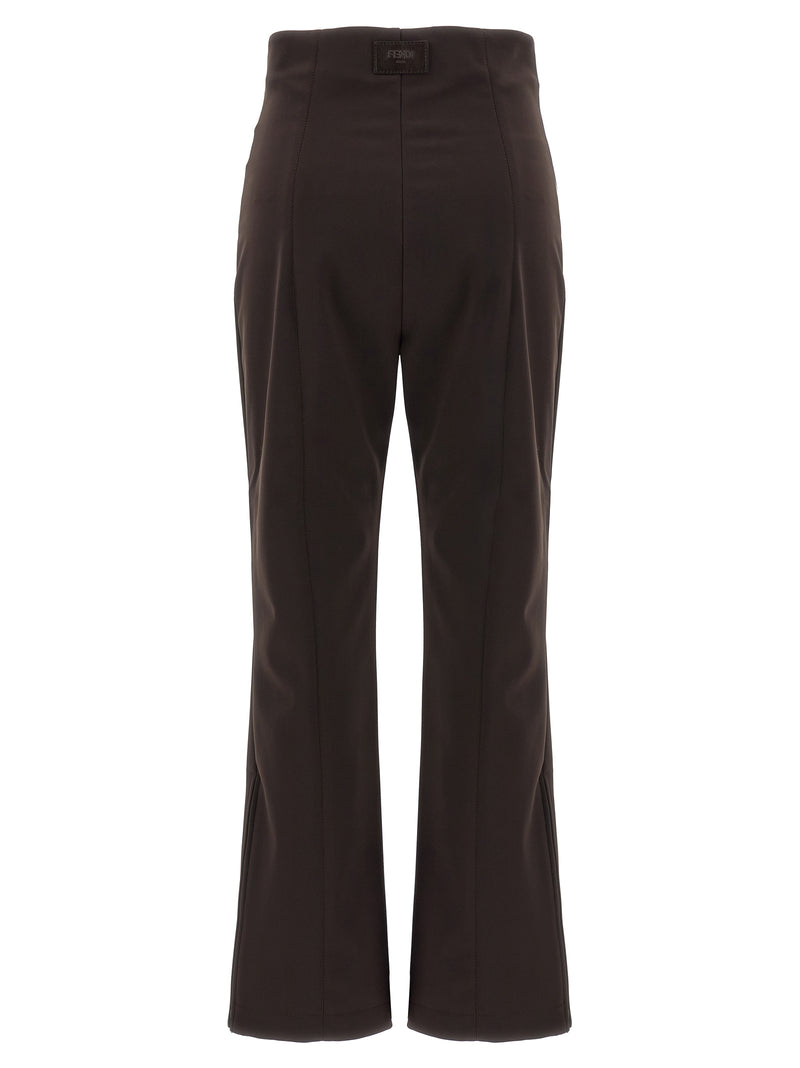 Fendi Brown Polyamide Athletic Pants for Women