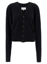 Maison Margiela Black Wool Cardigan