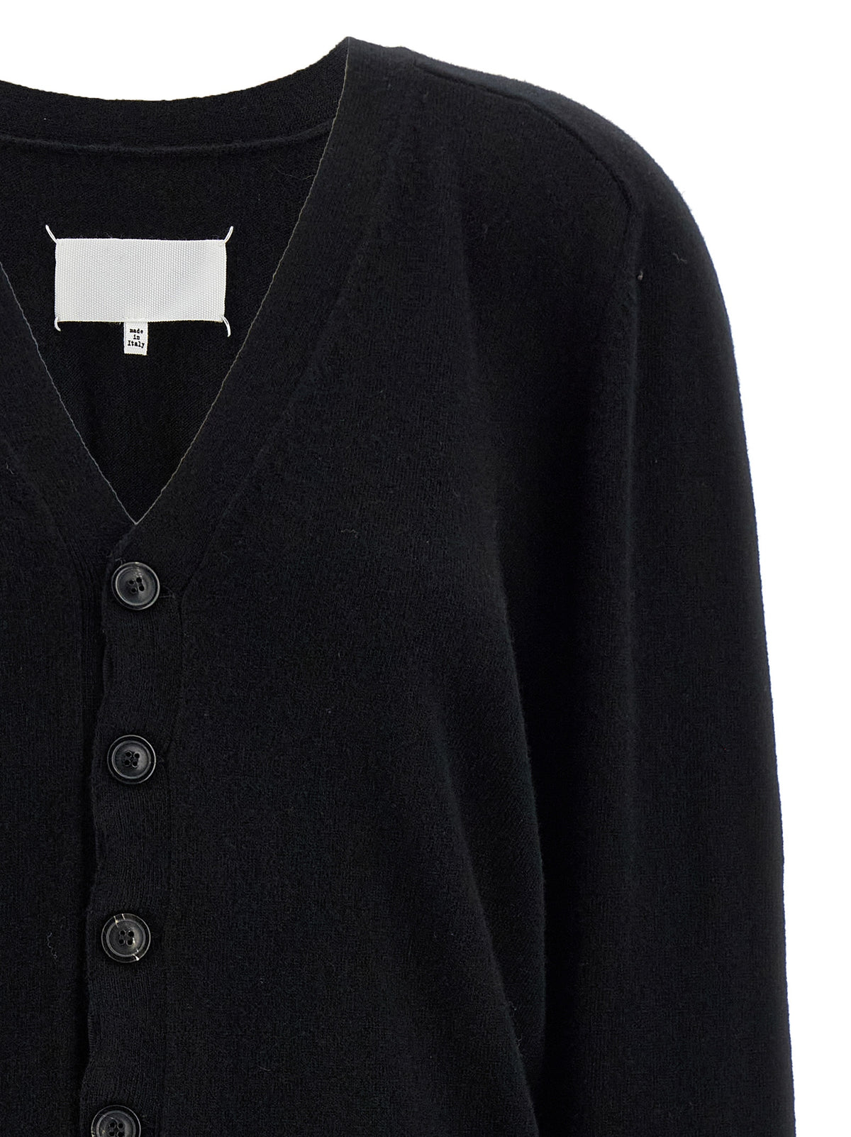 Maison Margiela Black Wool Cardigan