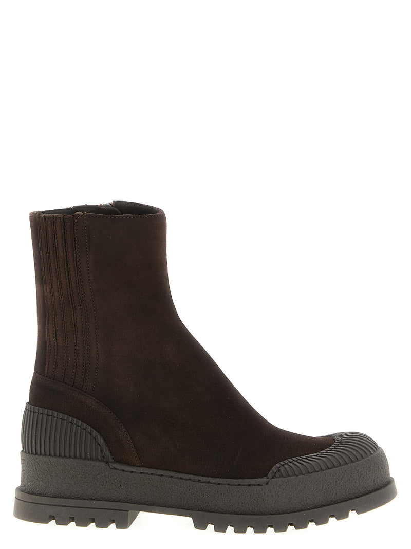 Aquazzura Brown Goatskin Ankle Boots for Women