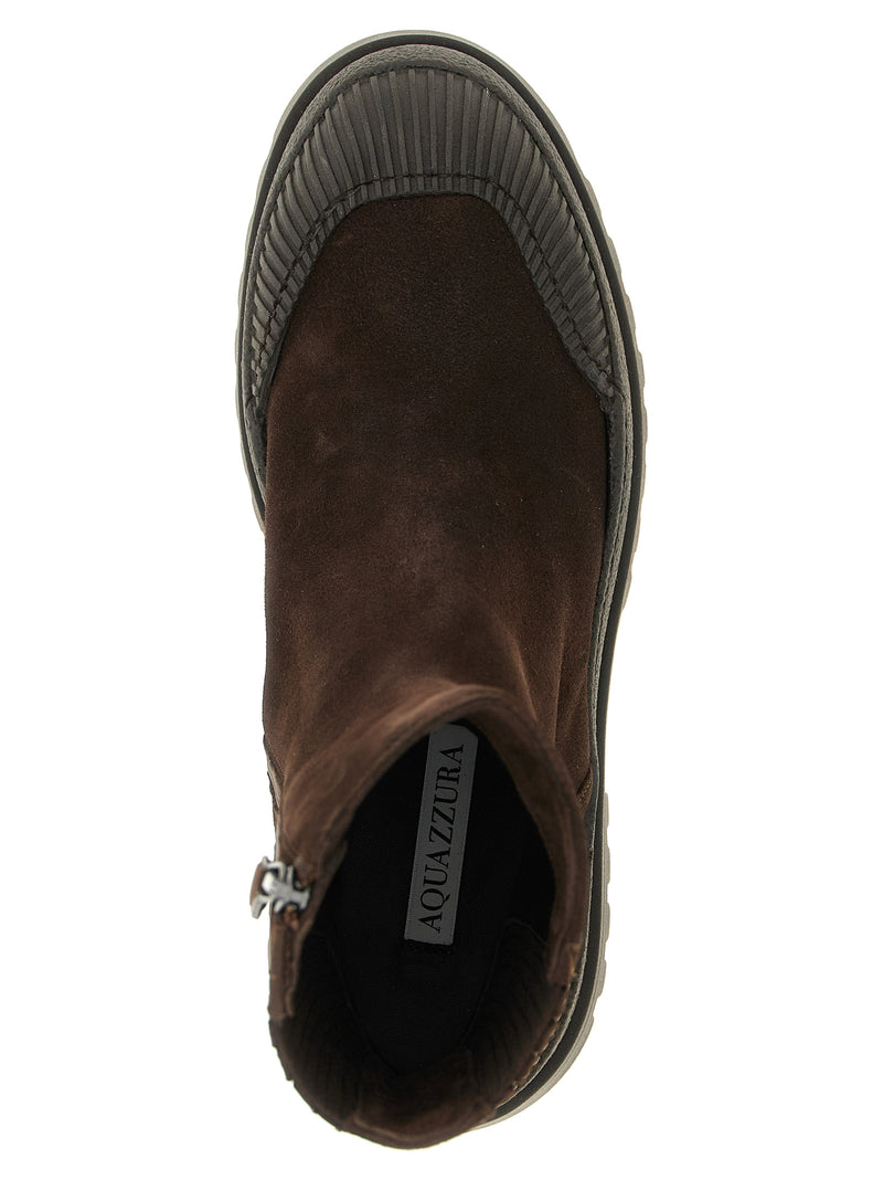 Aquazzura Brown Goatskin Ankle Boots for Women