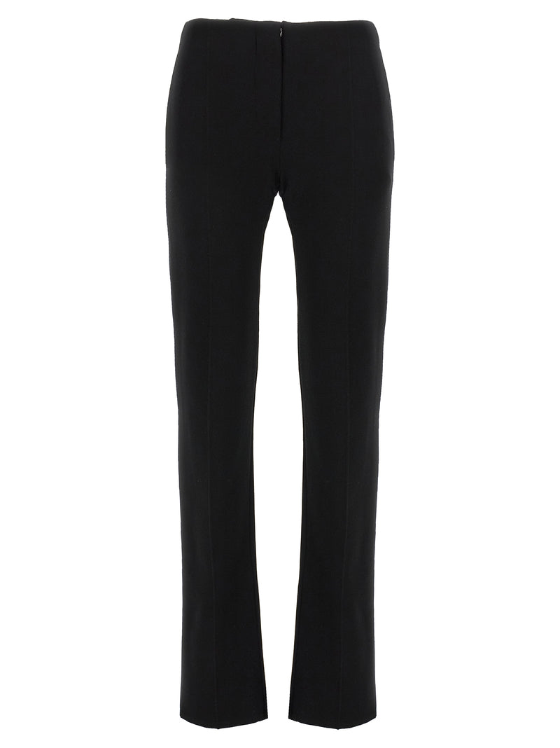 Sportmax Black Viscose Casual Pants