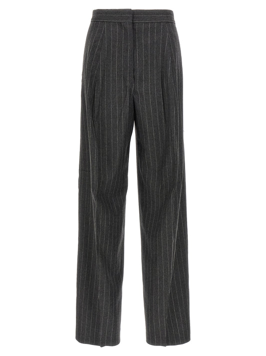 Sportmax Gray Virgin Wool Dress Pants