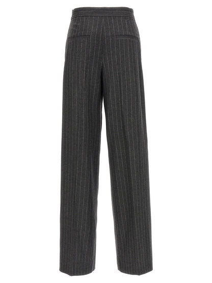 Sportmax Gray Virgin Wool Dress Pants