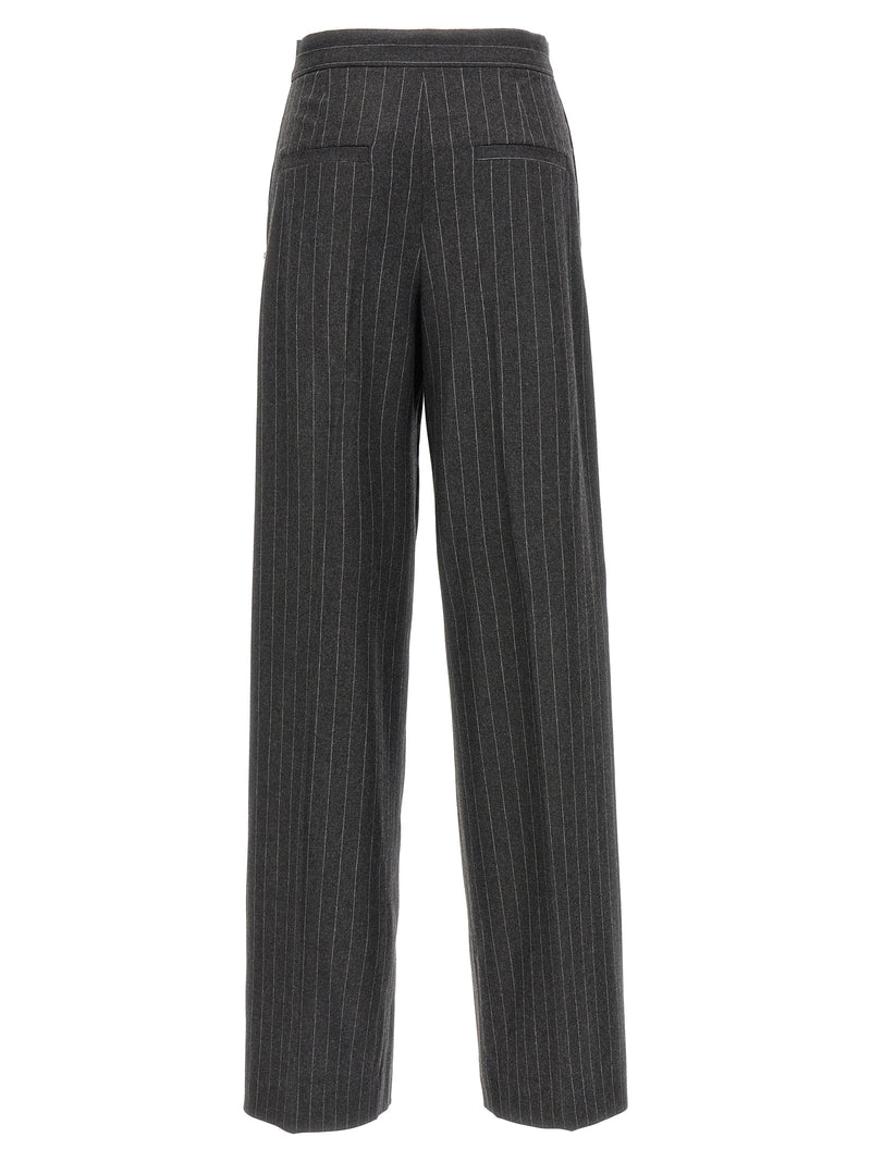 Sportmax Gray Virgin Wool Dress Pants