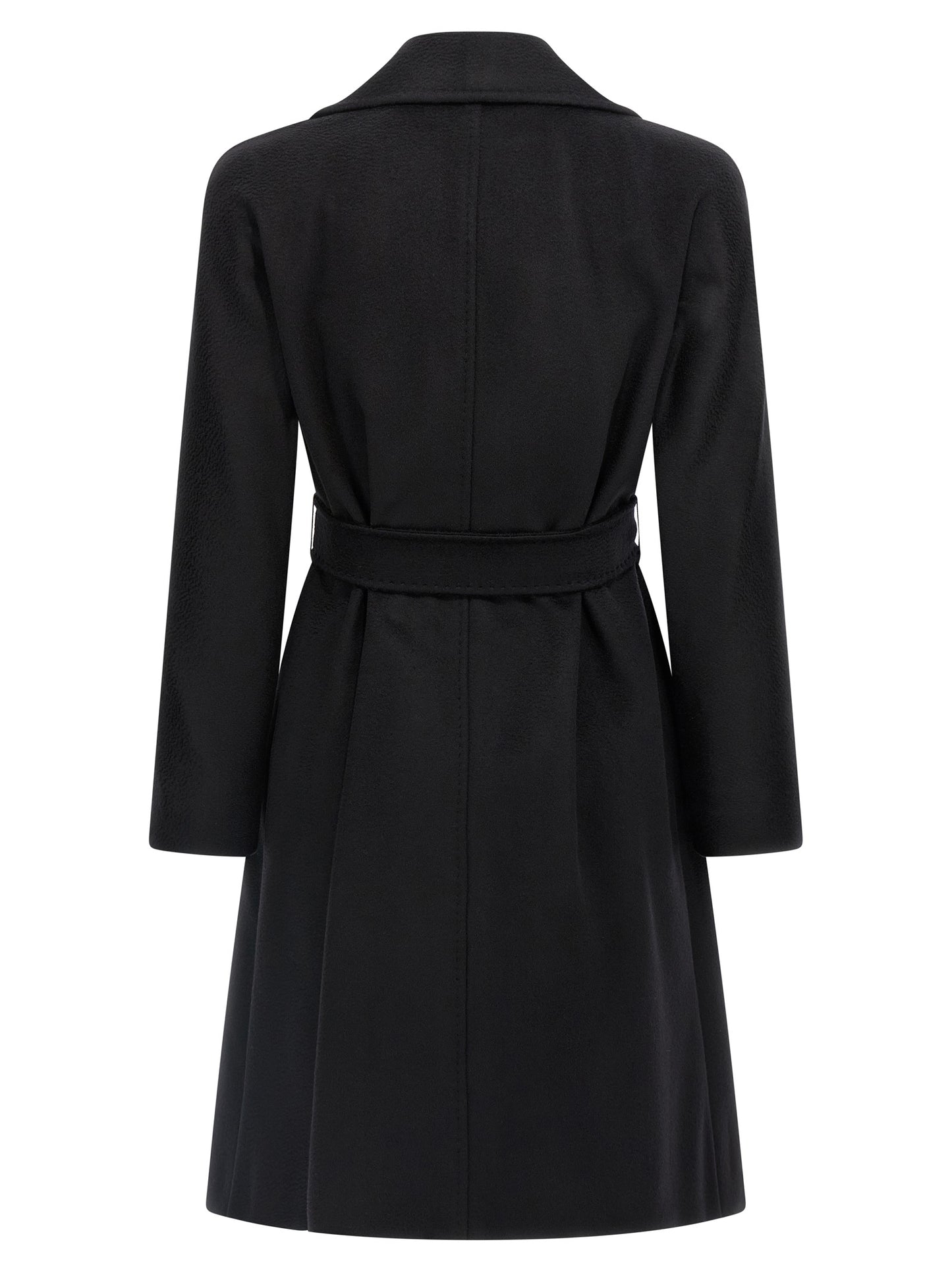 Max Mara Black Virgin Wool Coat