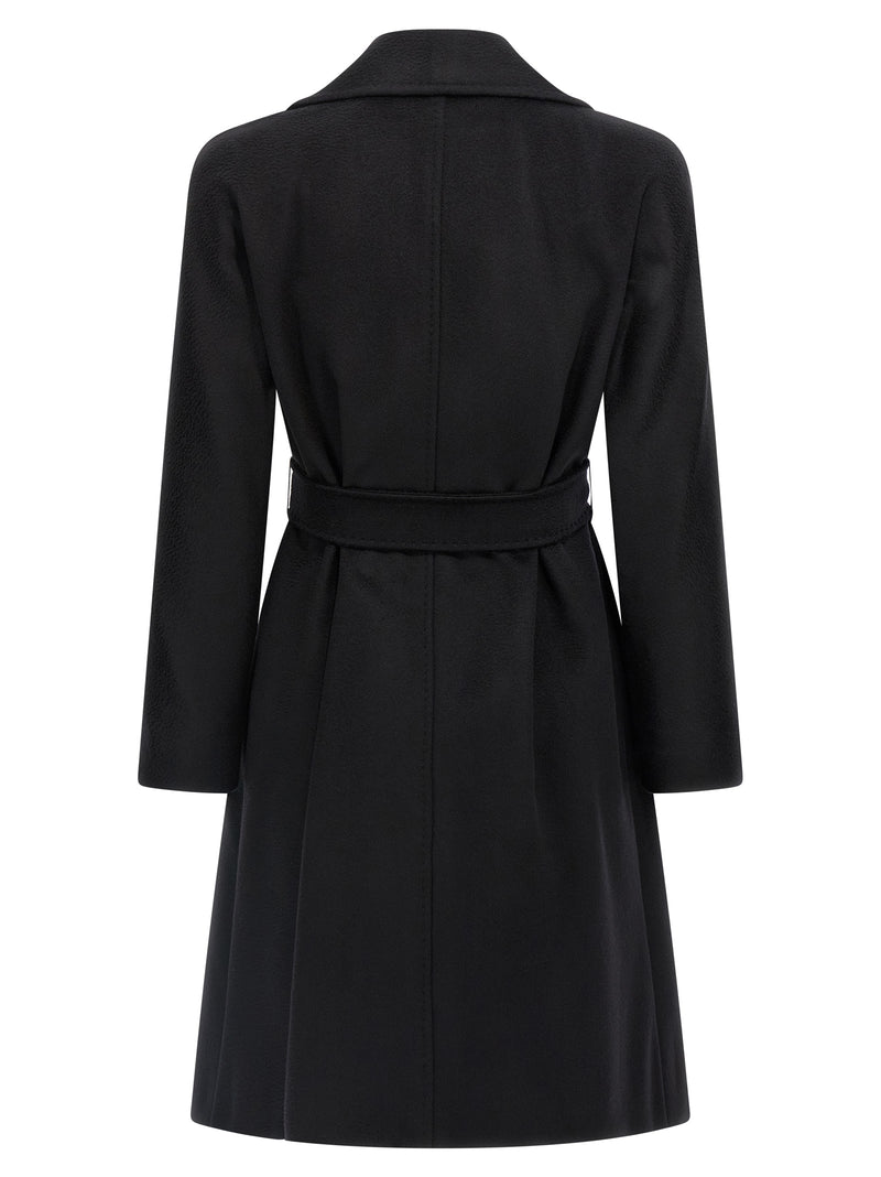 Max Mara Black Virgin Wool Coat