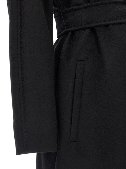 Max Mara Black Virgin Wool Coat