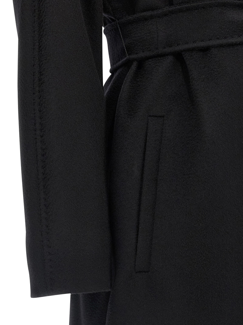 Max Mara Black Virgin Wool Coat