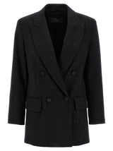 Max Mara Black Virgin Wool Blazer