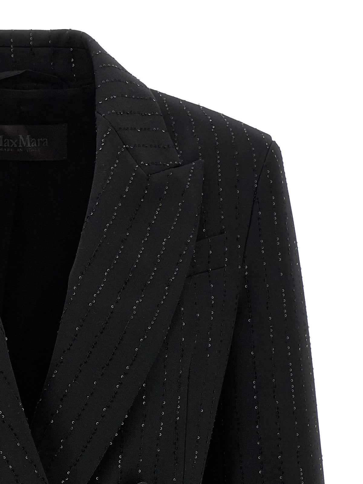 Max Mara Black Virgin Wool Blazer