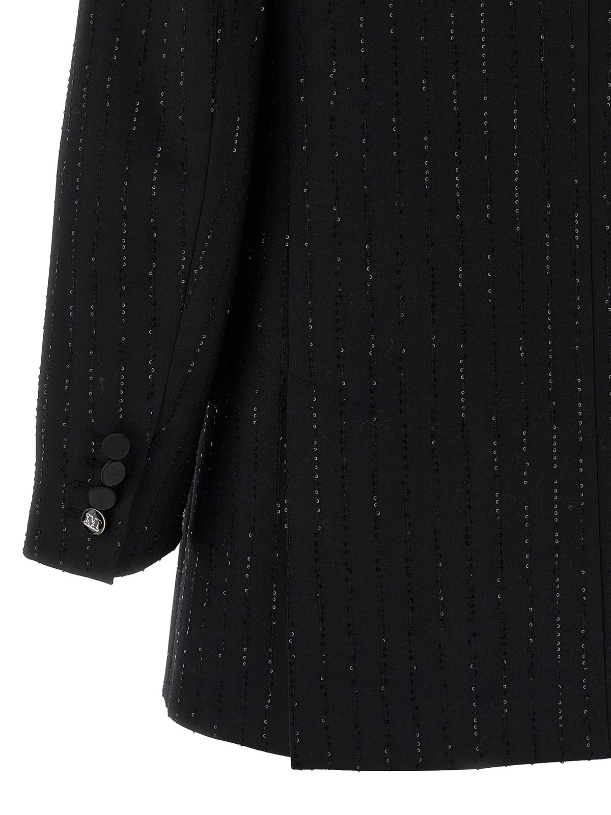 Max Mara Black Virgin Wool Blazer